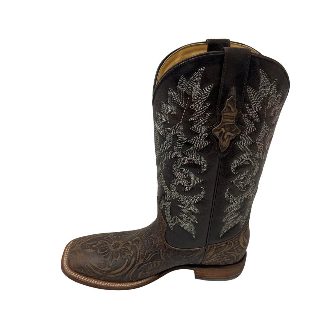 Pecos Bill Men's Western Square Toe Brown Boots