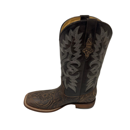 Pecos Bill Men's Western Square Toe Brown Boots