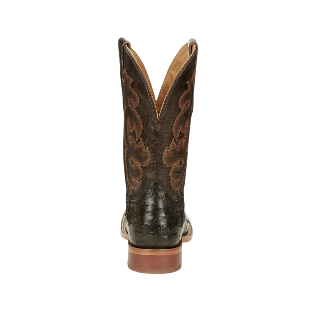 Tony Lama Men's Quaid Full Quill Ostrich Brown Boots