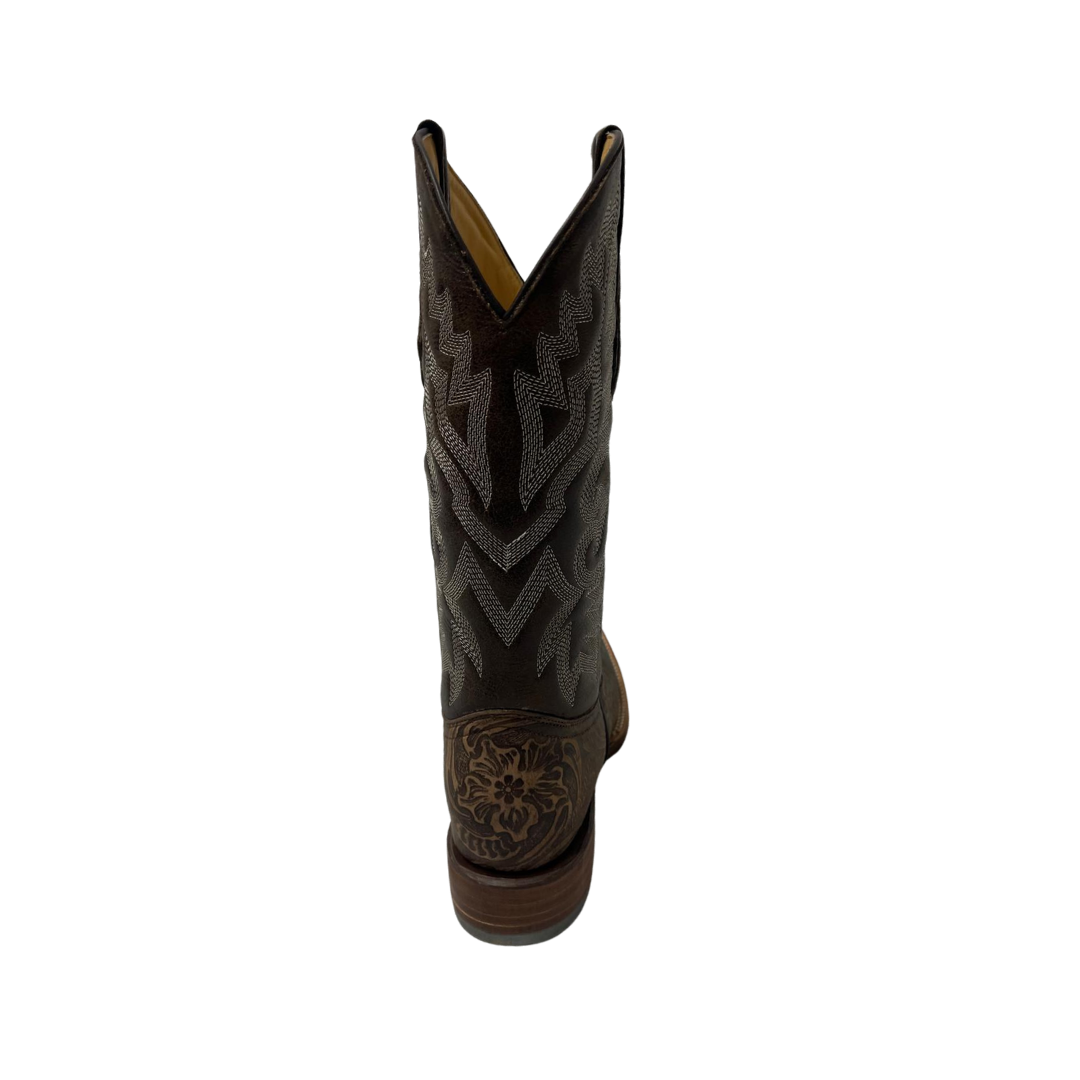 Pecos Bill Men's Western Square Toe Brown Boots