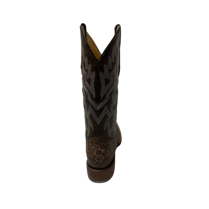 Pecos Bill Men's Western Square Toe Brown Boots