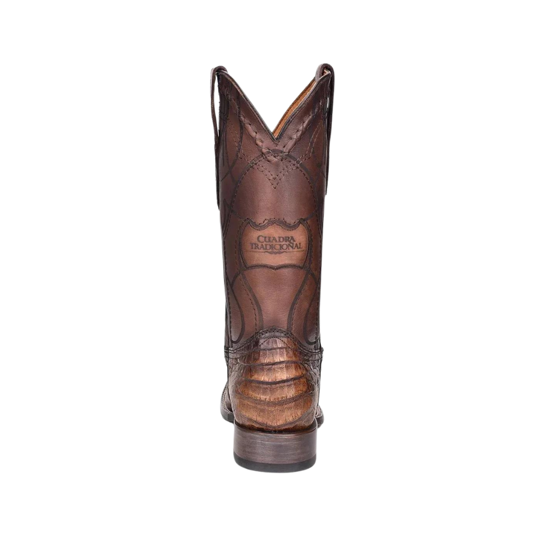 Cuadra Women's Maple Caiman Square Toe Laser Boot