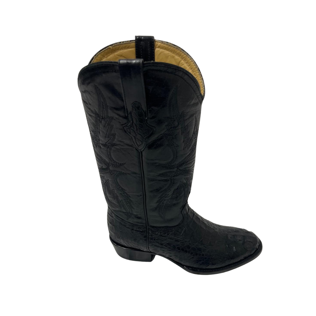 Pecos Bill Men's Black Caiman Boots
