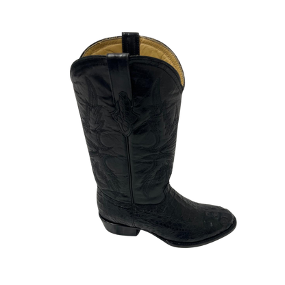 Pecos Bill Men's Black Caiman Boots