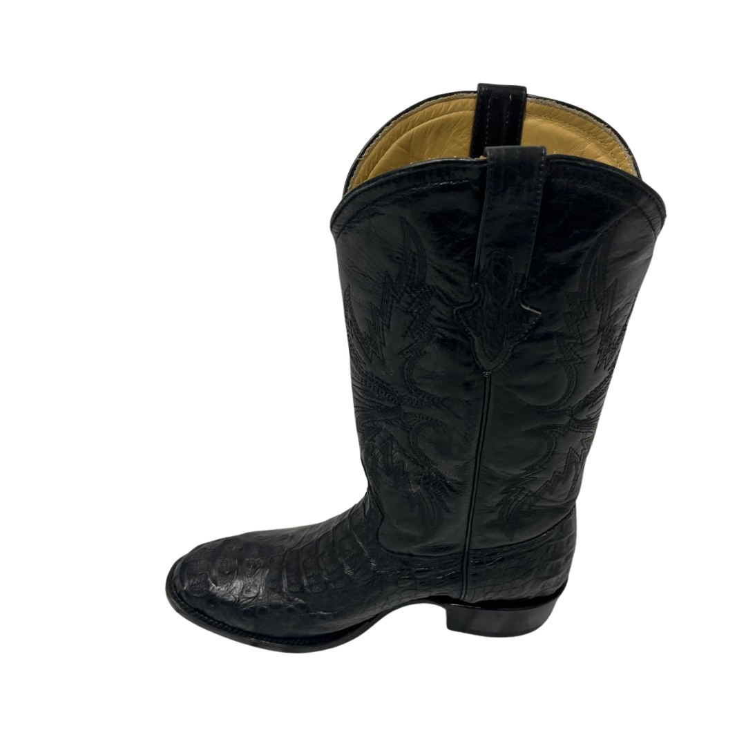 Pecos Bill Men's Black Caiman Boots
