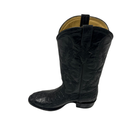 Pecos Bill Men's Black Caiman Boots