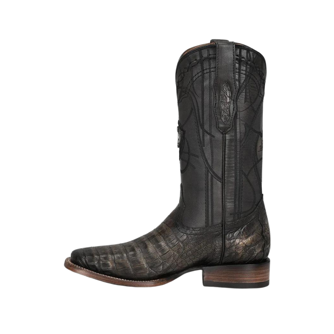 Cuadra Men's Atlantic Black Sand Caiman Boot