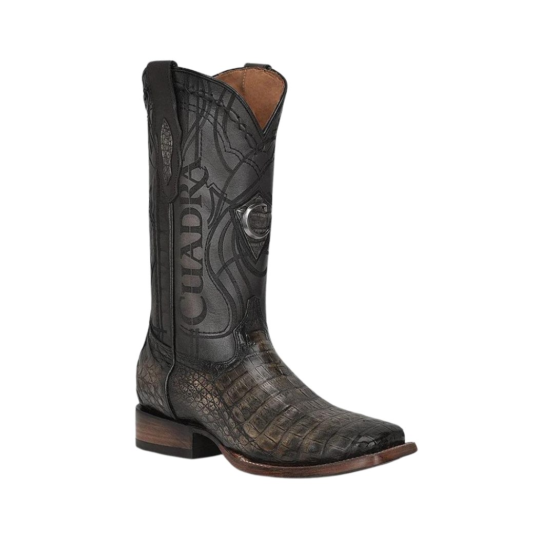 Cuadra Men's Atlantic Black Sand Caiman Boot
