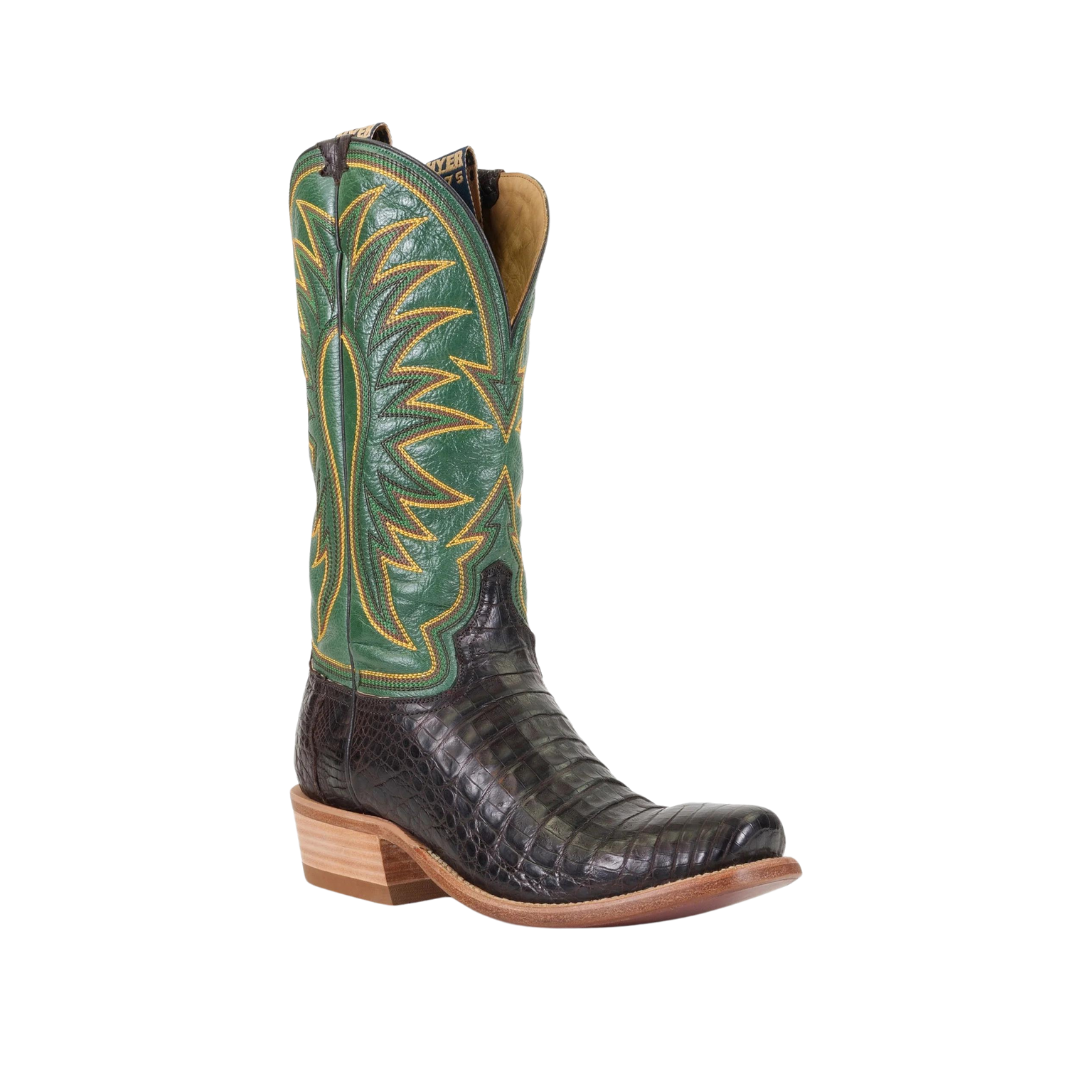 Hyer Men's Spearville Coffee Grass Square Toe Cowboy Boot