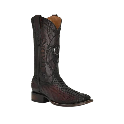 Cuadra Men's Lisboa Cherry Python Boot Western Style, Quality Boots