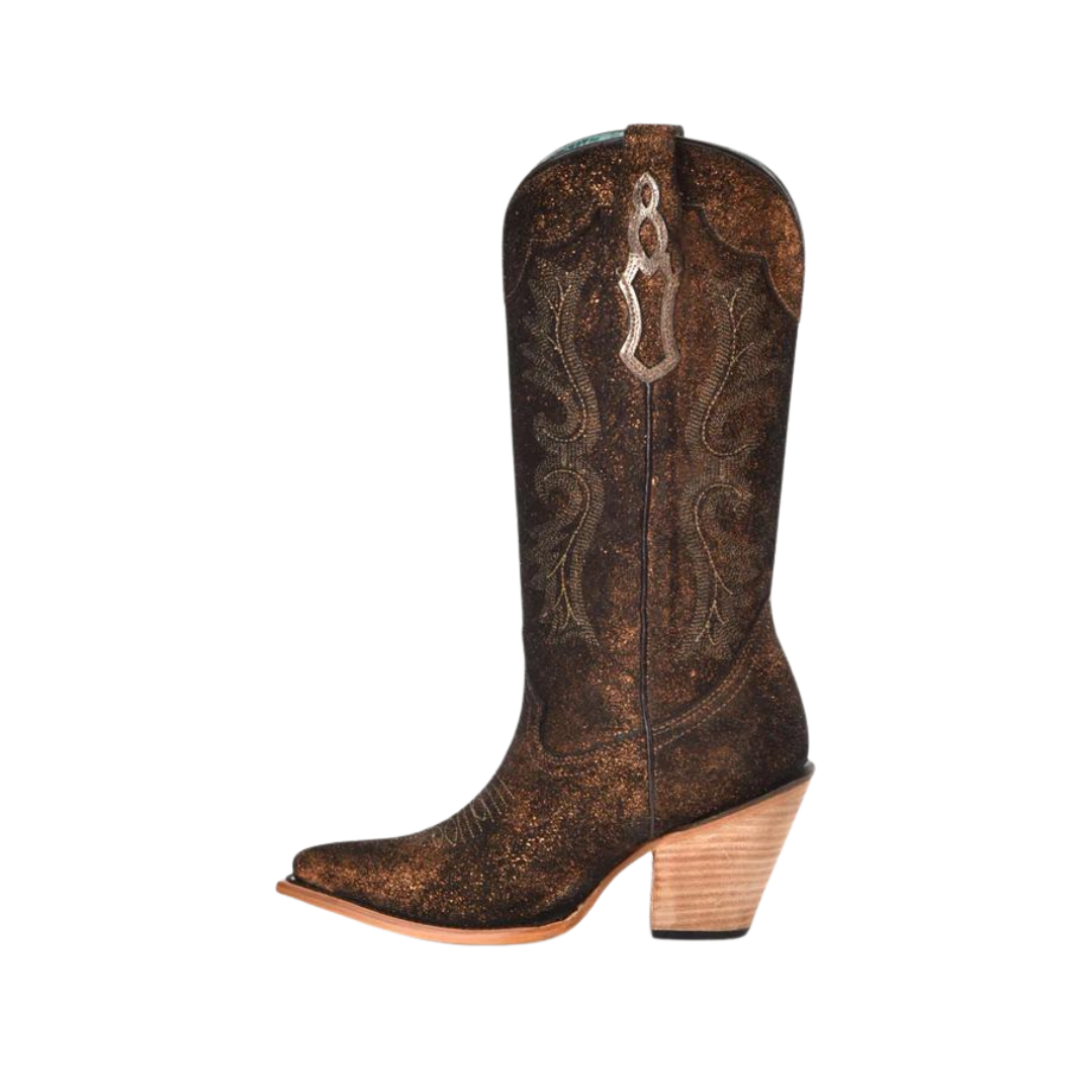 Corral Women's Copper Metallized Leath Boot