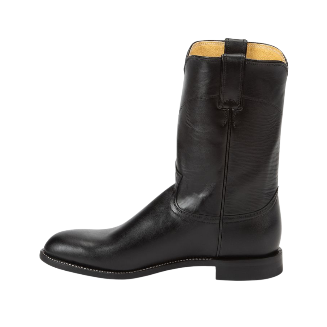 Justin Men's Jackson Roper Black Boots | The Boot Jack
