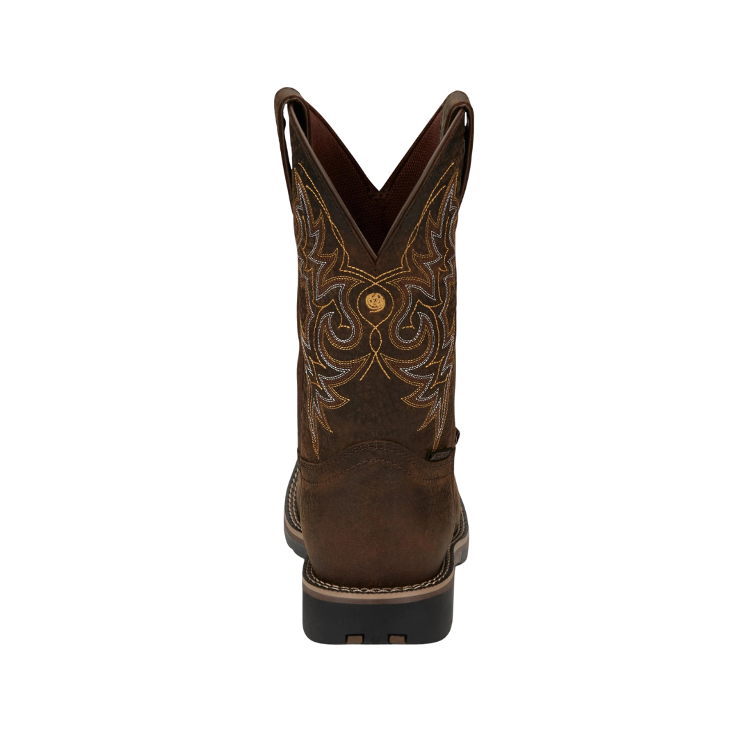 Justin Men's George Strait Fireman Brown Boots