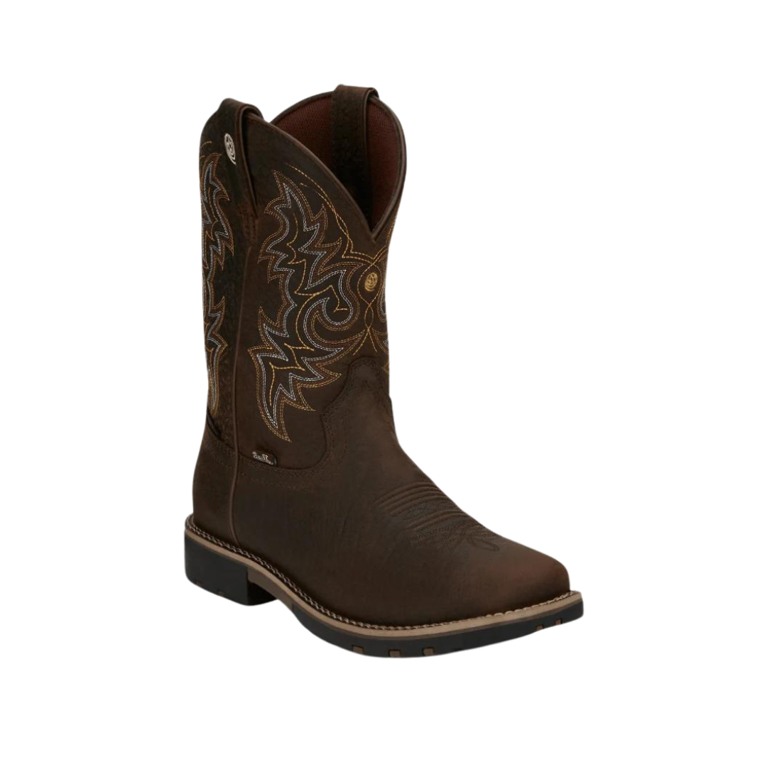Justin Men's George Strait Fireman Brown Boots