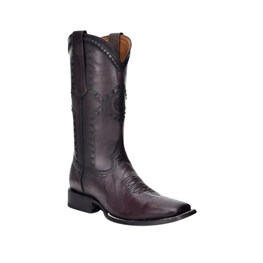 Cuadra Men's Flame Black Cherry Ostrich Boot