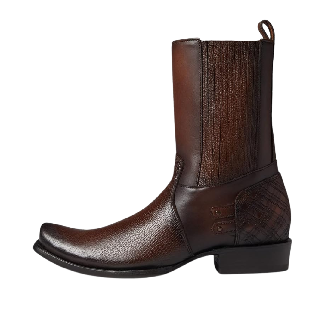 Cuadra Men's Honey Zipper Studs Boot