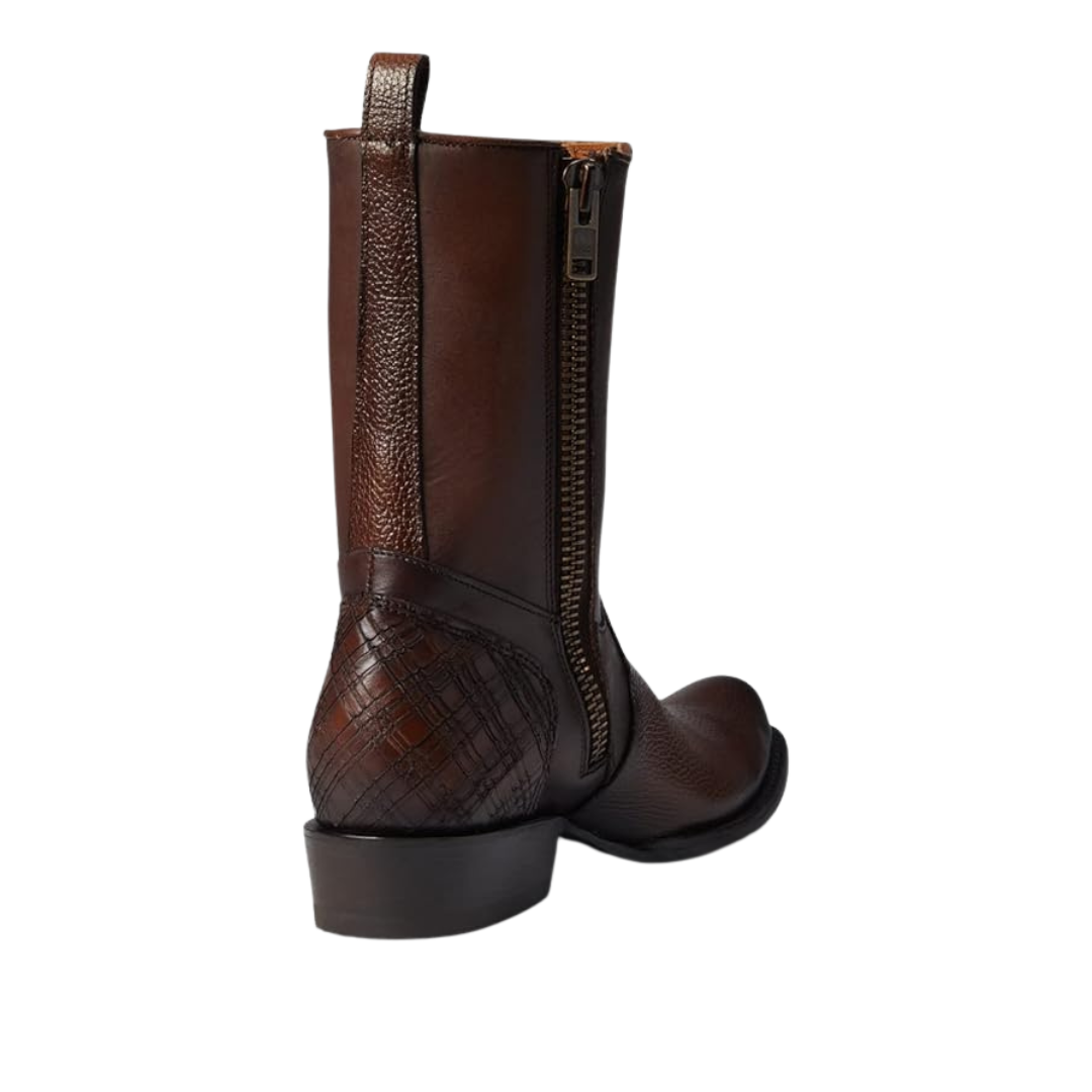 Cuadra Men's Honey Zipper Studs Boot