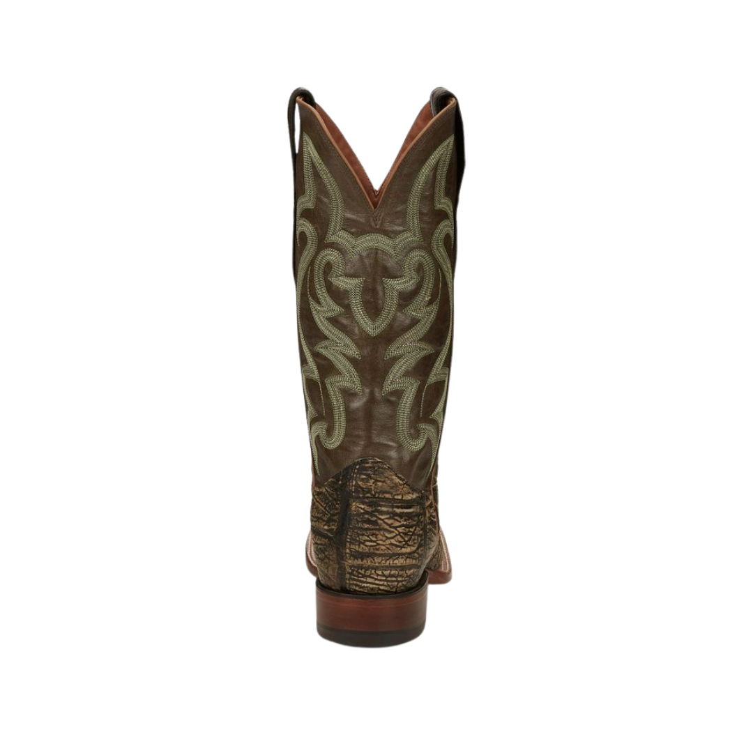 Justin Men's Boomer Crocodile Antique Saddle Boots
