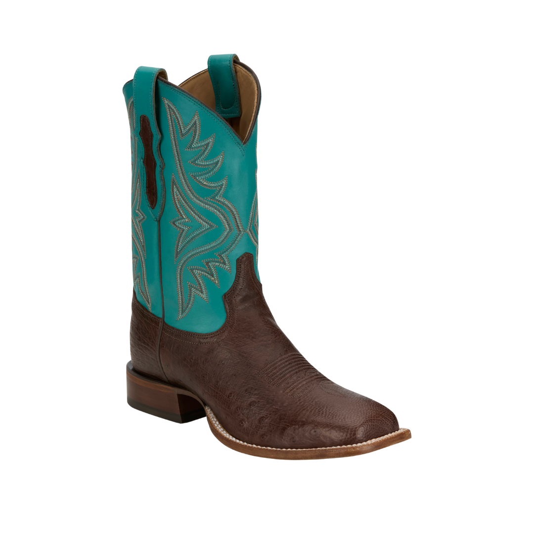 Tony Lama Men's Kango Smooth Ostrich Brown Boots