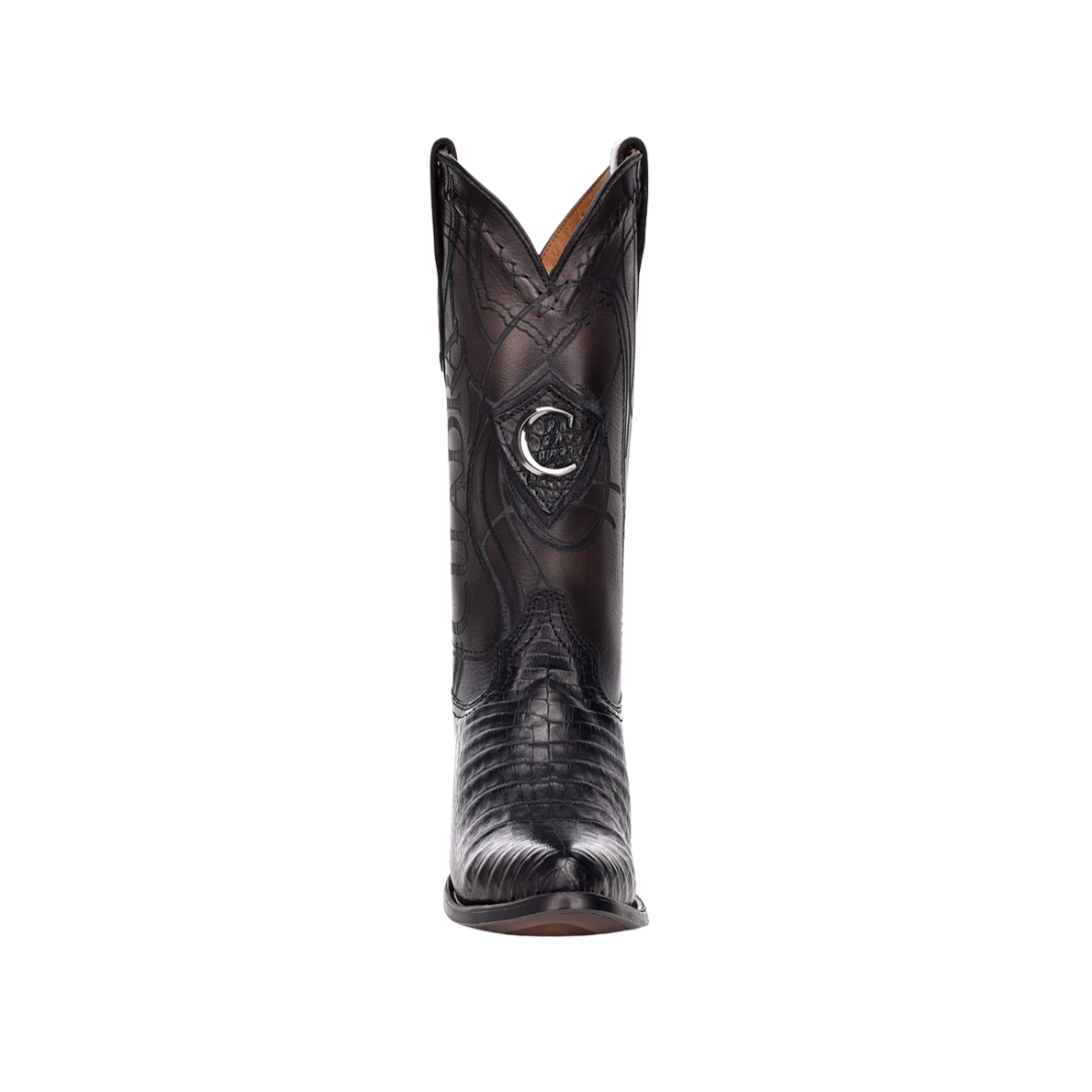 Cuadra Men's Black Caiman Laser Boots