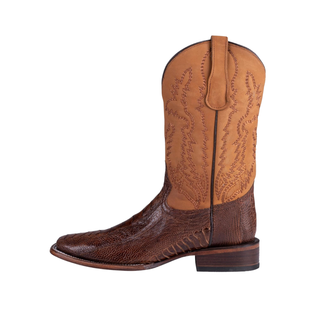 Corral Boots Men's Brass Yellow Ostrich Leg Boots