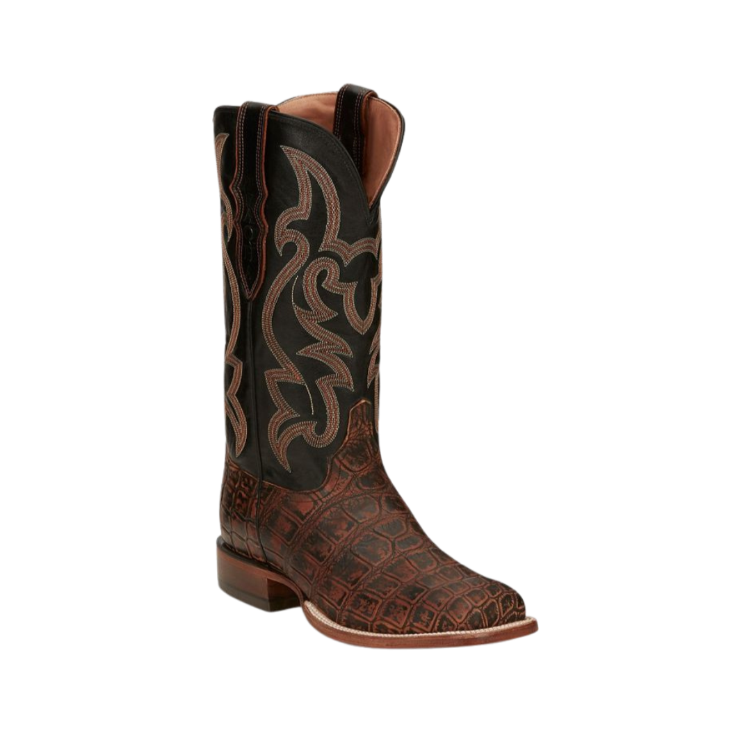 Justin Men's Boomer Crocodile Cognac Boots