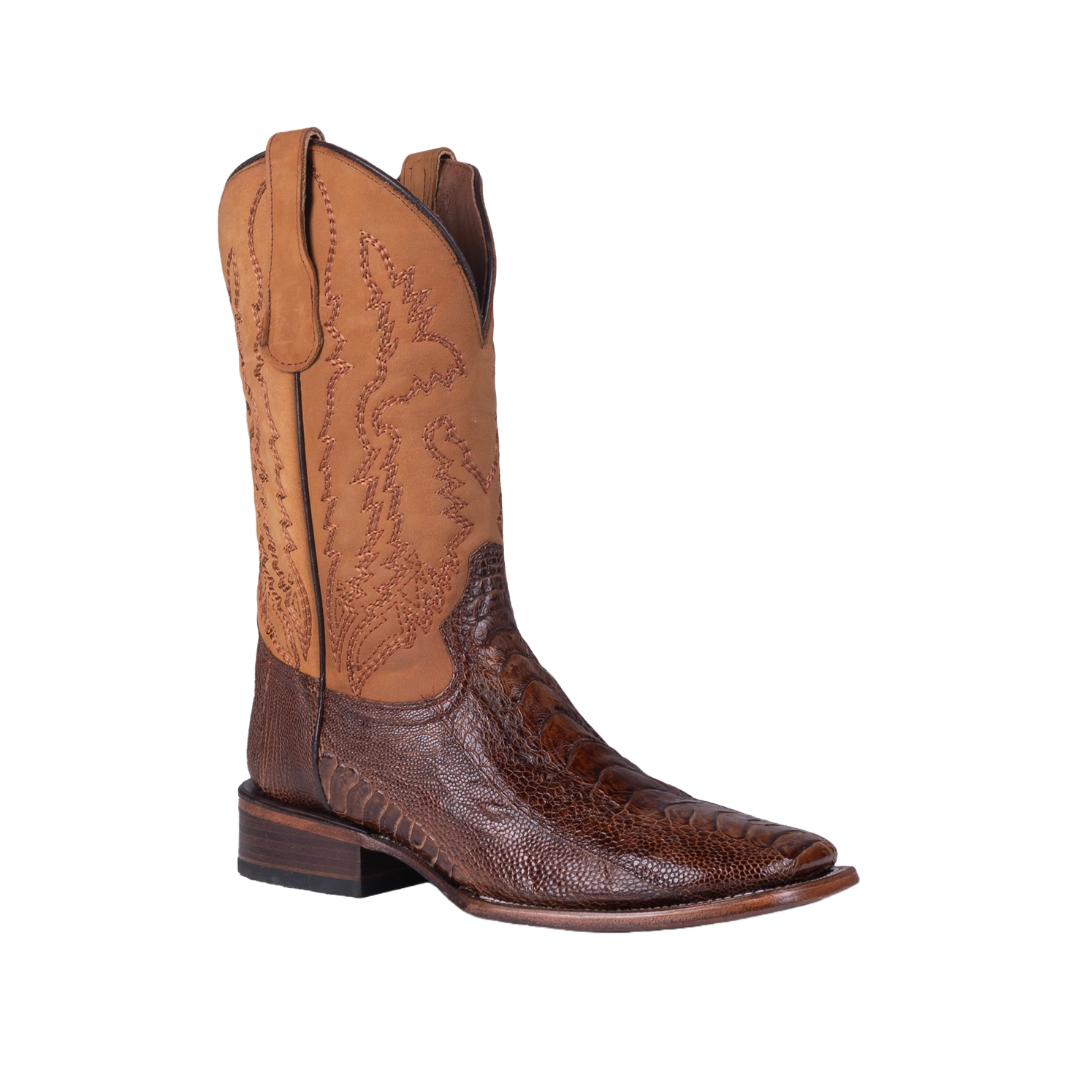 Corral Boots Men's Brass Yellow Ostrich Leg Boots
