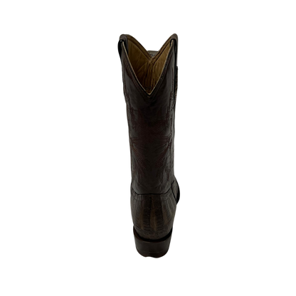 Pecos Bill Men's Caiman Round Toe Brown Boots