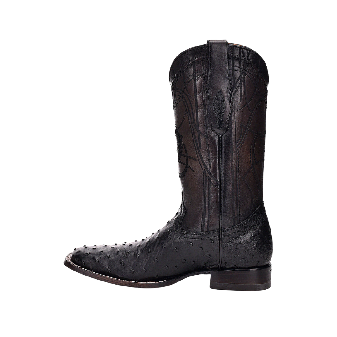Cuadra Men's Ostrich Embroidered Square Toe Boot