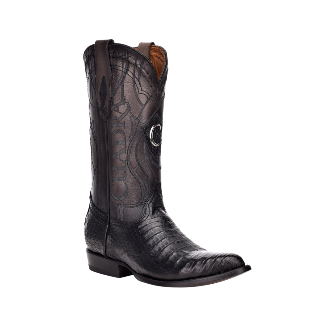 Cuadra Men's Black Caiman Laser Boots