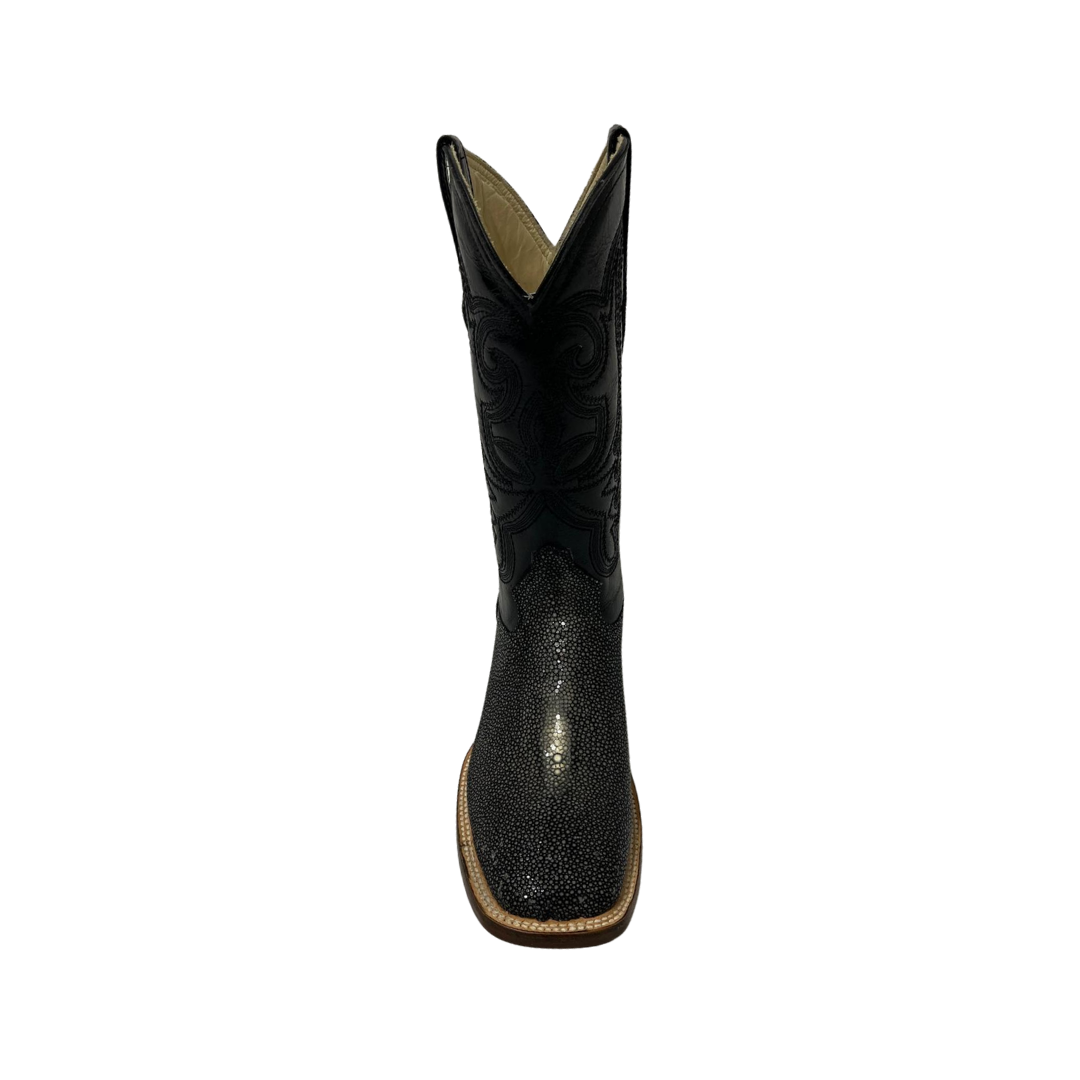 Pecos Bill Women's Shaved Stingray Black Boots
