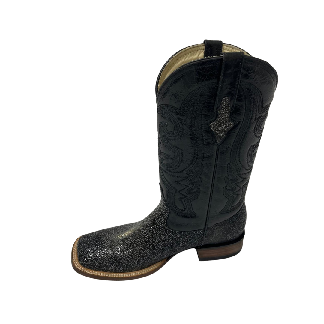 Pecos Bill Women's Shaved Stingray Black Boots