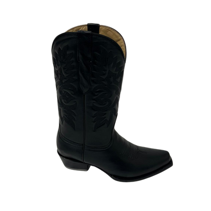 Pecos Bill Women's Snip Toe Western Black Boots