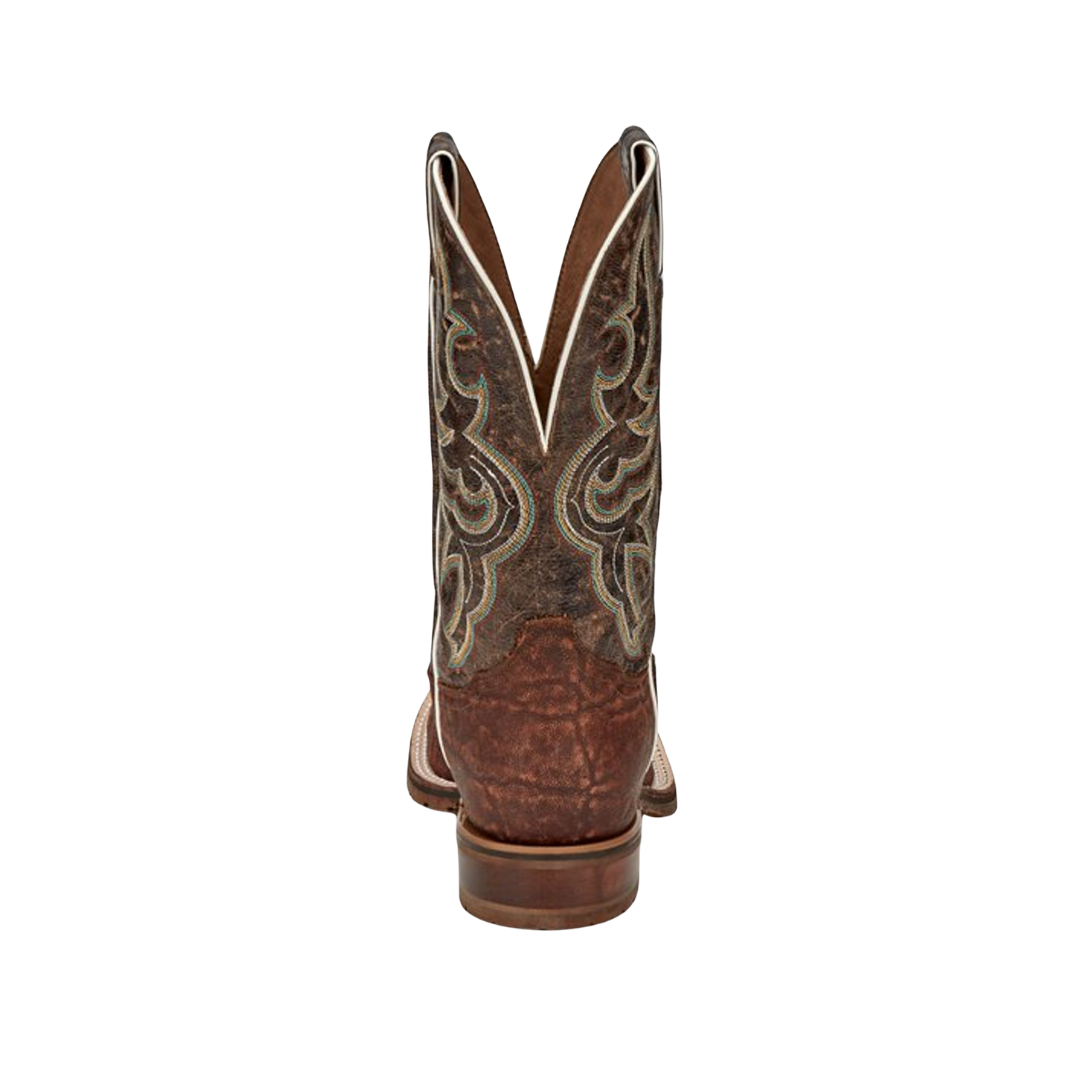 Tony Lama Men's Galan Elephant Print Brown Boots