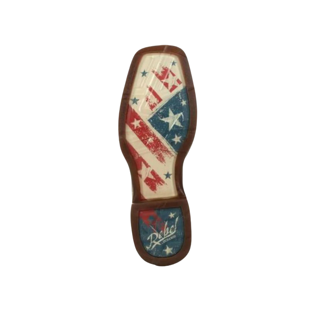 Rocky Boot Rebel Durango Men's Distressed Flag Embroidery Boot