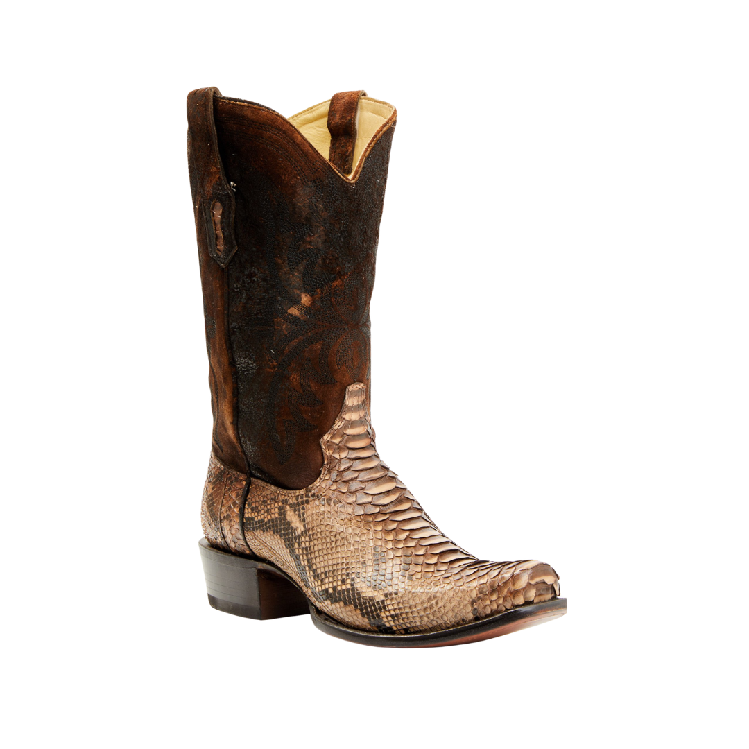 Corral Men's Python Embroidered Brown Boots