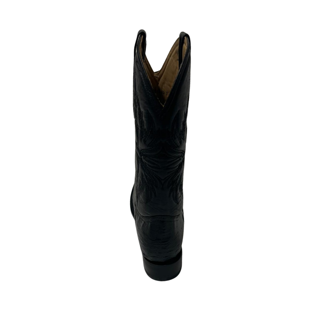Pecos Bill Men's Caiman Square Toe Western Black Boots