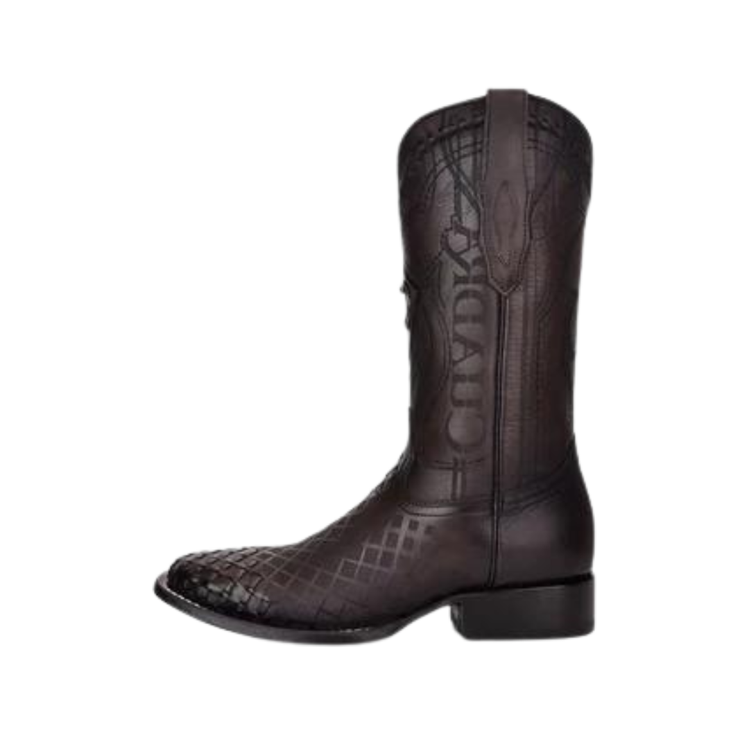 Cuadra Men's Over Black Lasser & Embroidery Boot