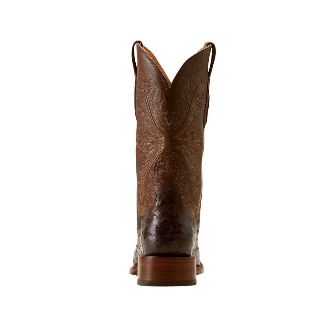 Ariat Men's Bench Made Expresso Quill Ostrich Exotic Boots