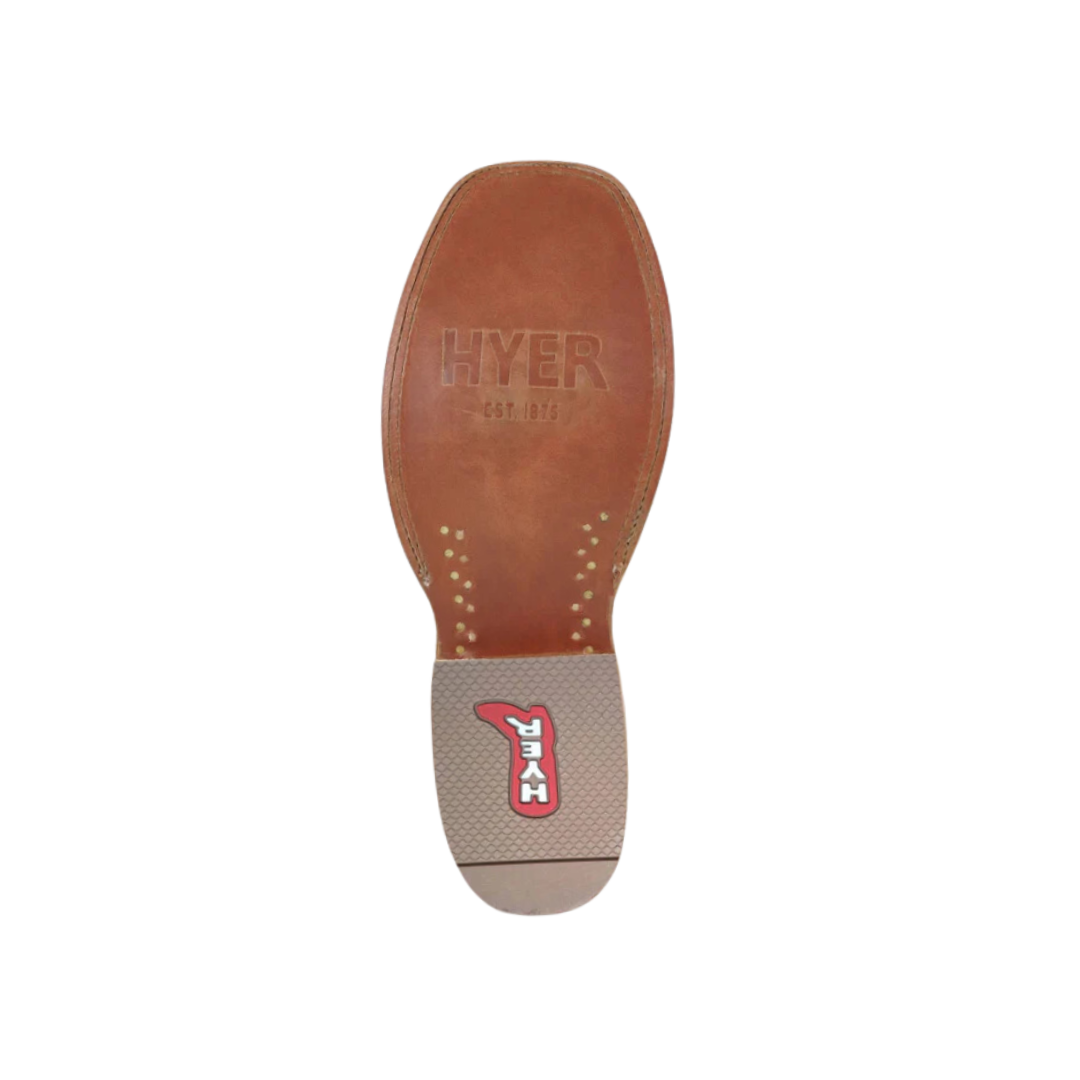 Hyer Men's Jetmore Full Quill Ostrich Red Cowboy Boots