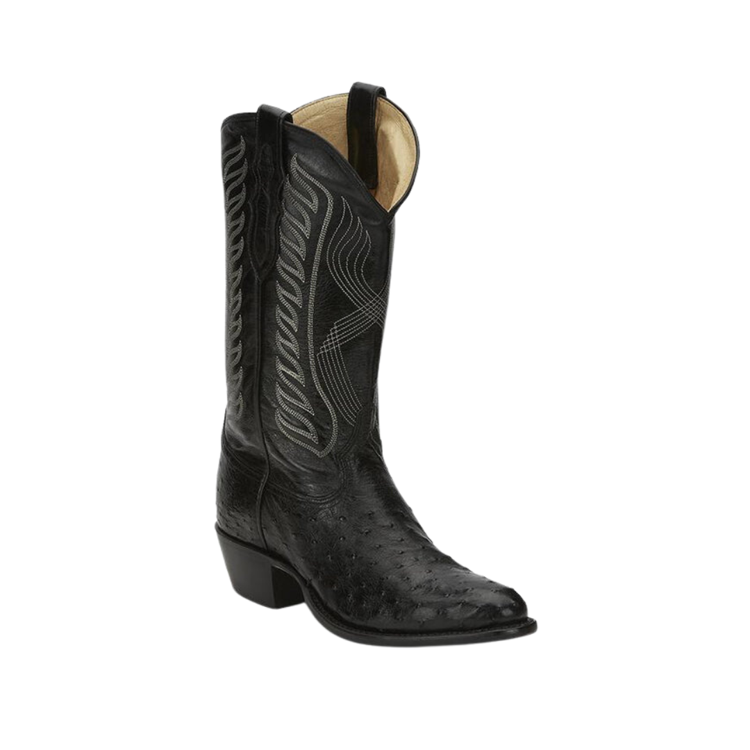 Tony Lama Men's Mccandle Ostrich Black Boots
