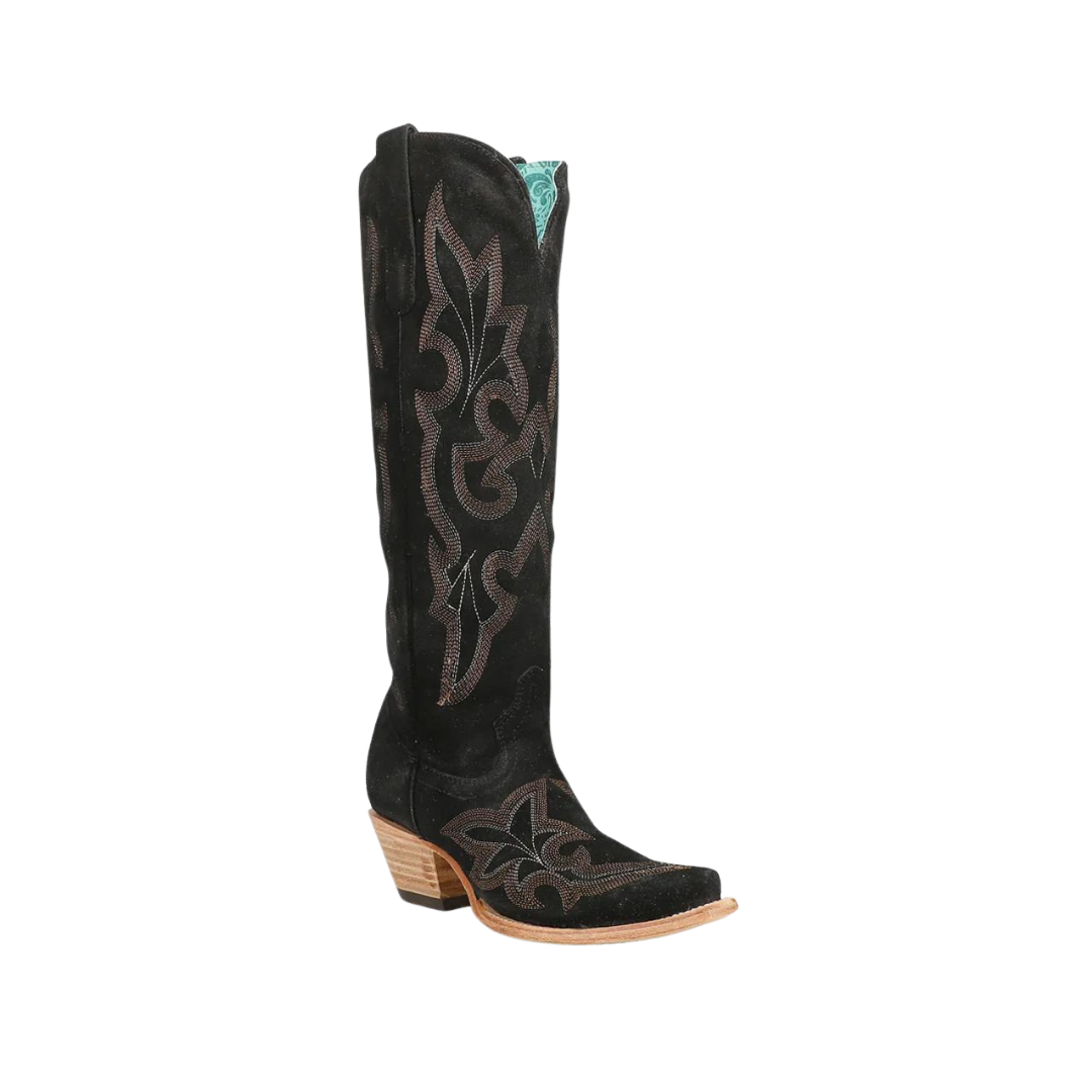 Corral Boots Women's Suede Western Black Boots