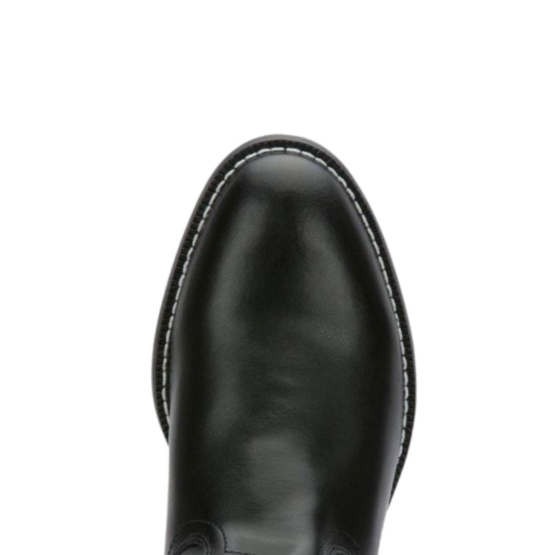 Justin Men's 10' Roper Toe Black Boots
