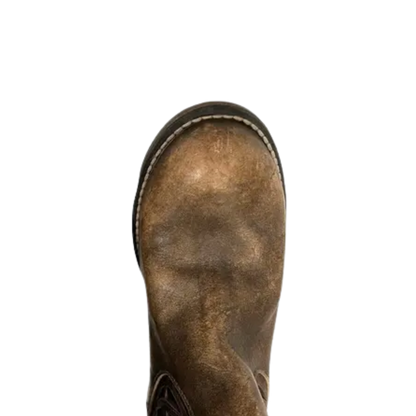 Circle G Unisex Laser Cut Brown Boots
