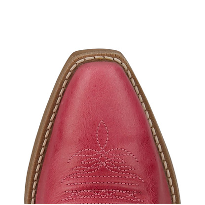 Justin Youth Girl's Bronci Snip Toe Pink Boots