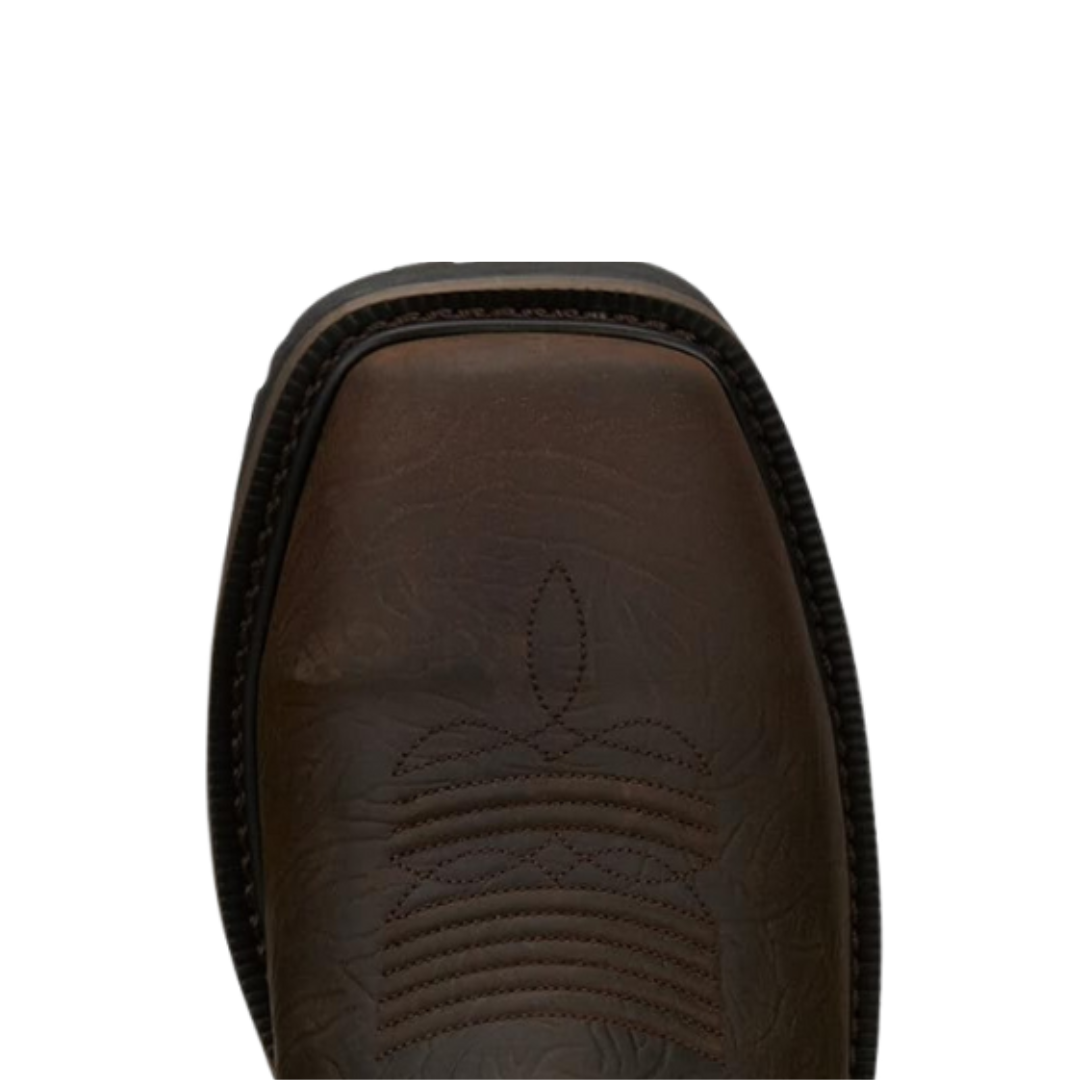 Justin Men's Composite Work Toe Rustic Brown Boots