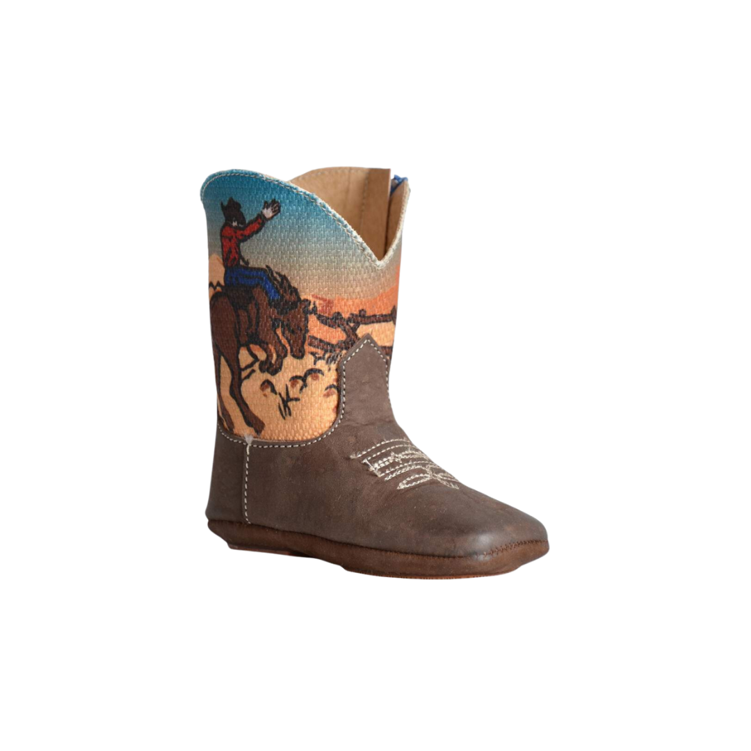 Roper Footwear Infant Boy's Cowboy Roughtock Brown Boots