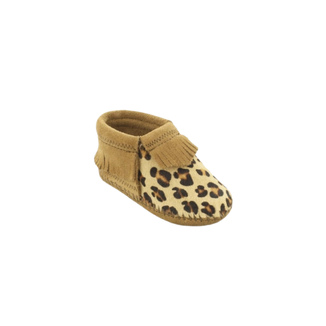 Minnetonka Kid's Riley Leopard Bootie