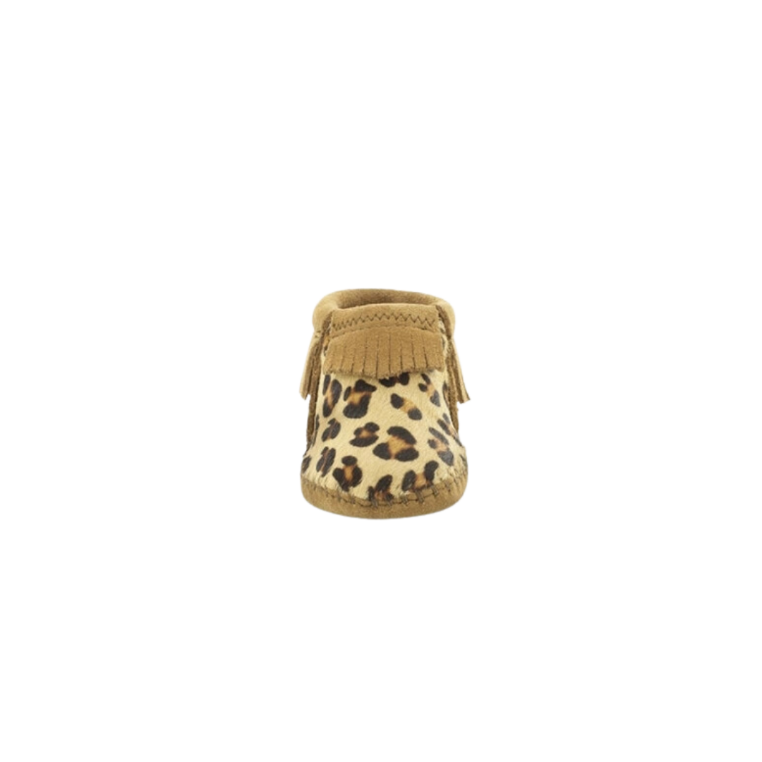 Minnetonka Kid's Riley Leopard Bootie