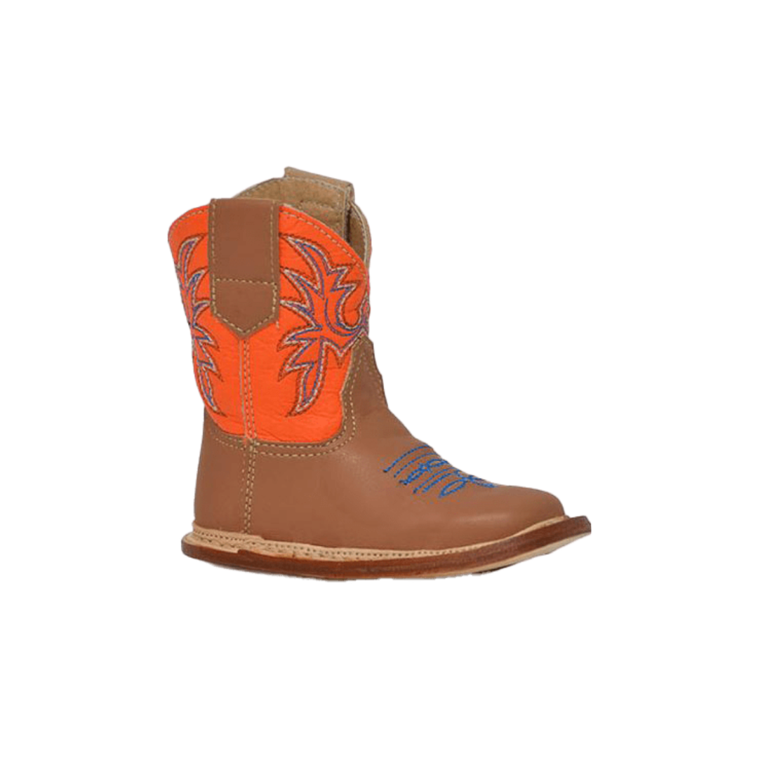 Ropper Infant Boy's Cowboy Square Toe Brown Boots